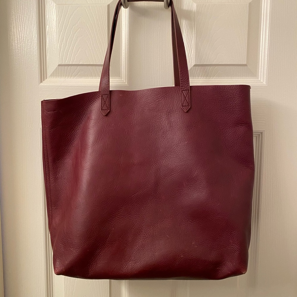 Madewell leather tote bag